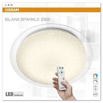 Osram - LED Stmievateľné stropné svietidlo SILARA SPARKLE LED/28W/230V 2800K-6000K