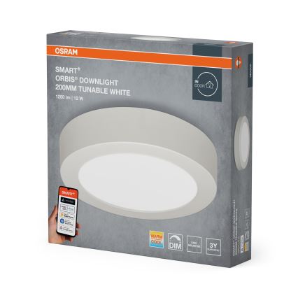 Osram - LED stmievateľné stropné svietidlo SMART+ DOWNLIGHT LED/12W/230V priemer 20 cm 3000-6500K Wi-Fi