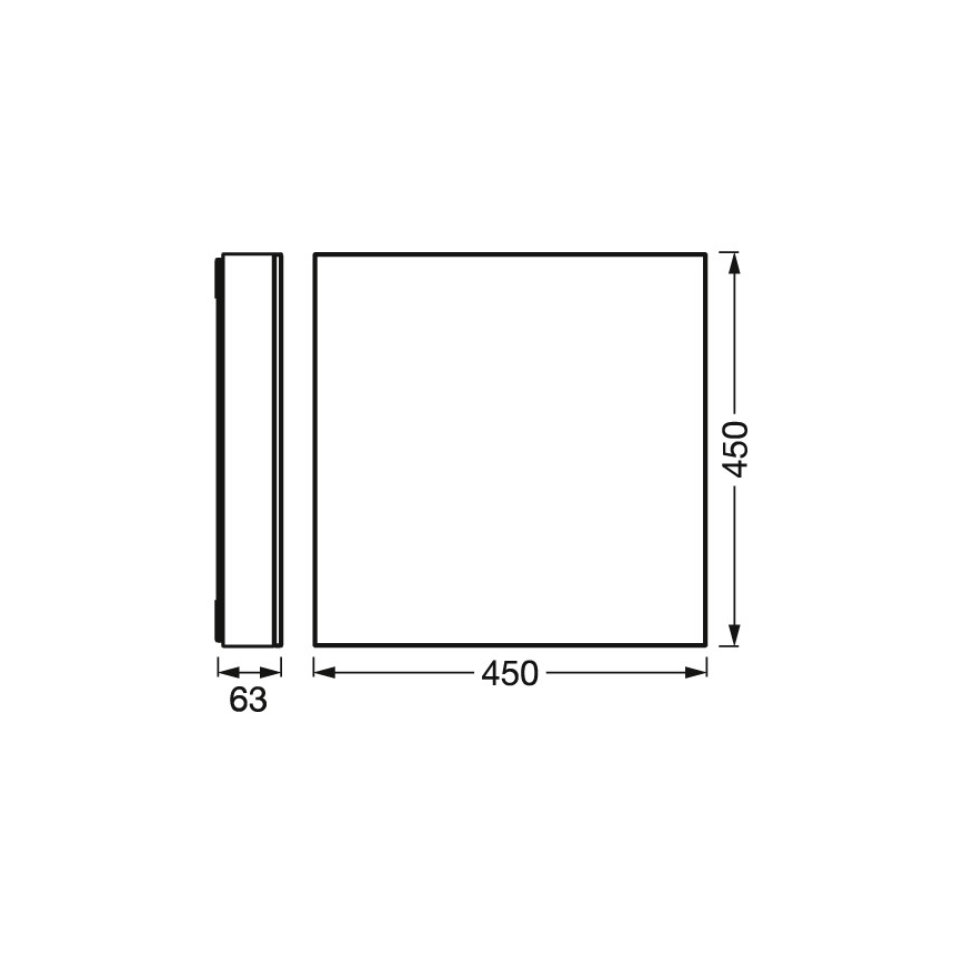 Osram - LED Stmievateľné stropné svietidlo SMART+ FRAMELESS LED/24,5W/230V 3000-6500K 45x45 cm Wi-Fi