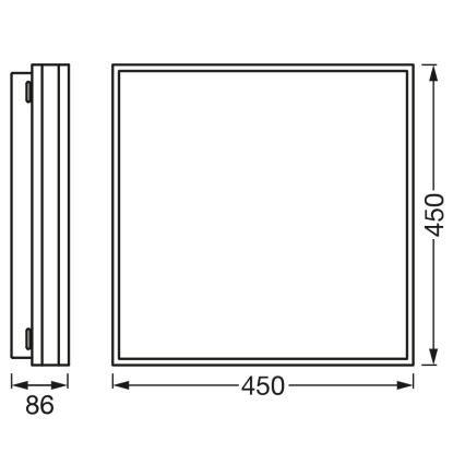 Osram - LED stmievateľné stropné svietidlo SMART+ MAGNET LED/42W/230V 45x45 cm 3000-6500K Wi-Fi