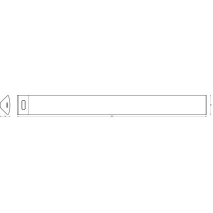 Osram - LED stmievateľné podlinkové svietidlo s pohybovým senzorom LINEAR ANGLE LED/5W/230V 3000/4000/6500K 35 cm biela