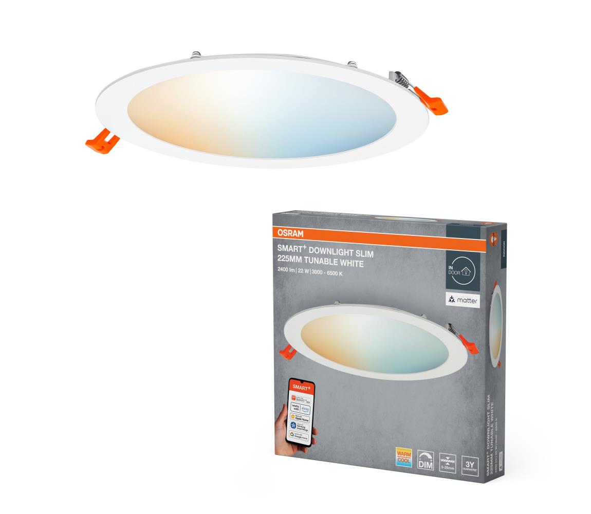 Osram - LED Stmievateľné zapustené svietidlo SMART+ DOWNLIGHT LED/22W/230V Wi-Fi 4099854475351