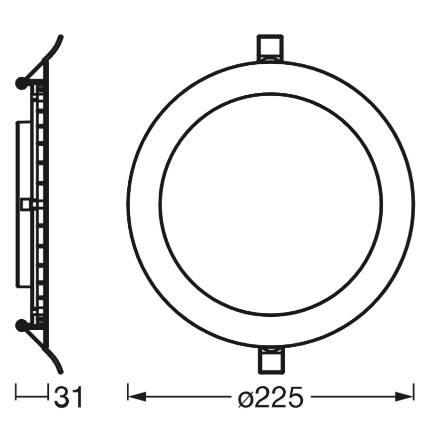 Osram - LED stmievateľné podhľadové svietidlo SMART+ DOWNLIGHT LED/22W/230V 3000-6500K Wi-Fi