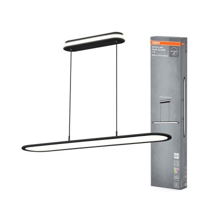 Osram - LED Stmievateľný luster na lane OFFICE LINE LED/57W/230V 4000K 100 cm CRI 90 čierna