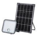 Osram - LED stmievateľný solárny reflektor so senzorom ENDURA LED/30W/6,4V 4000K IP65 čierny + diaľkové ovládanie