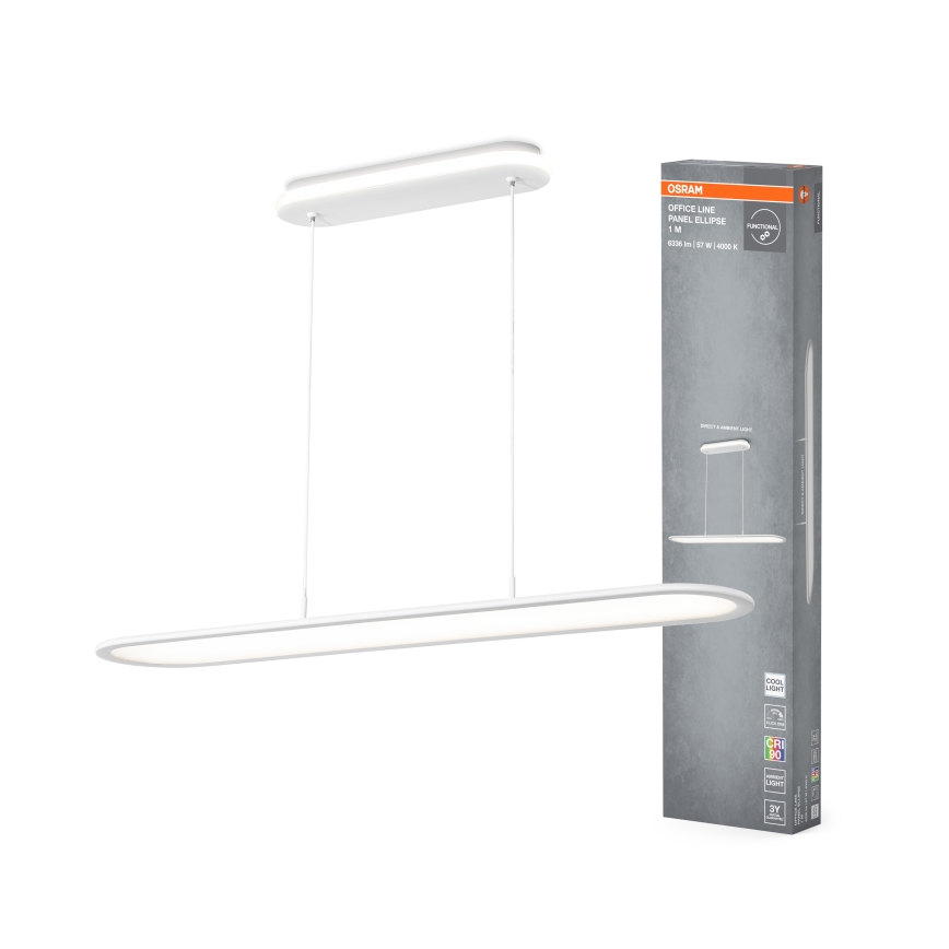 Osram - LED stmievateľný luster na lanku OFFICE LINE LED/57W/230V 4000K 100 cm CRI 90 biela