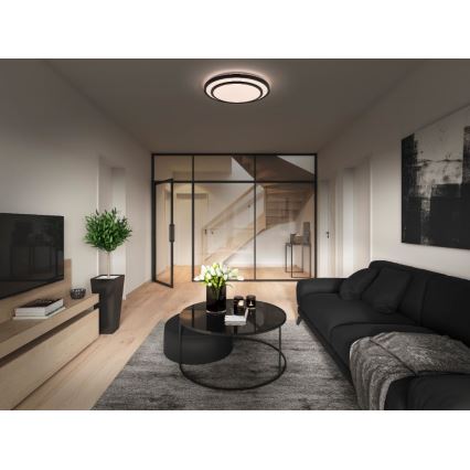 Osram - LED stropna svetilka ORBIS BERLIN LED/36W/230V, premer 49,2 cm, črna