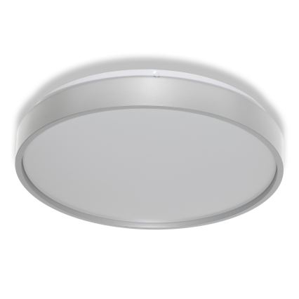 Osram - LED stropné svietidlo so senzorom súmraku CEILING LUXO LED/18W/230V pr. 32 cm strieborné