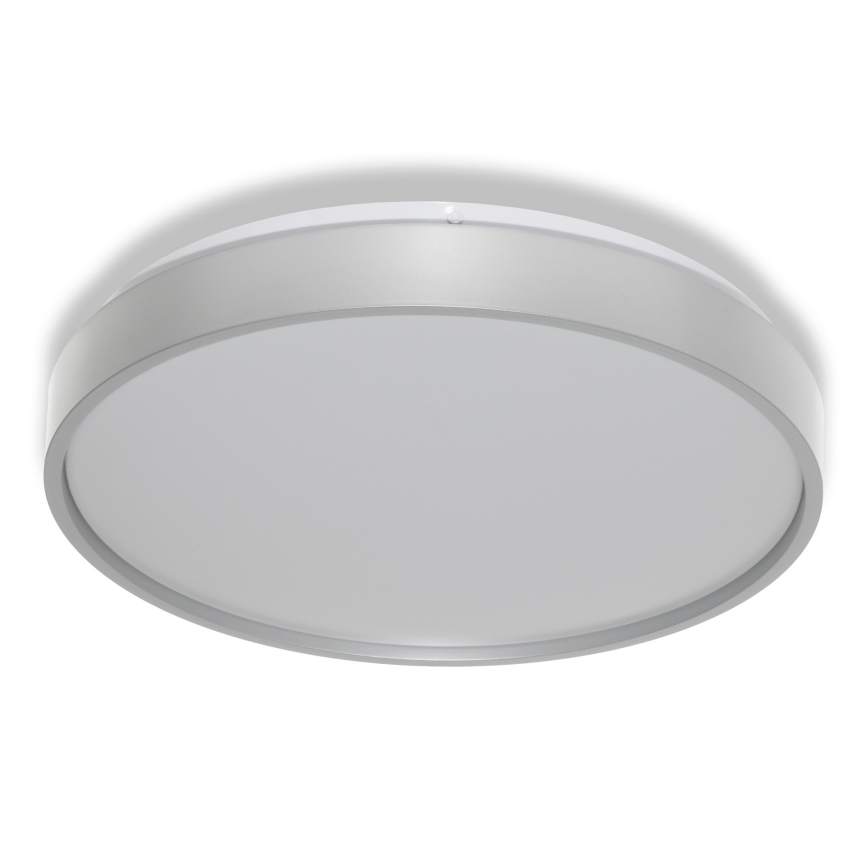 Osram - LED stropné svietidlo so senzorom súmraku CEILING LUXO LED/18W/230V pr. 32 cm strieborné