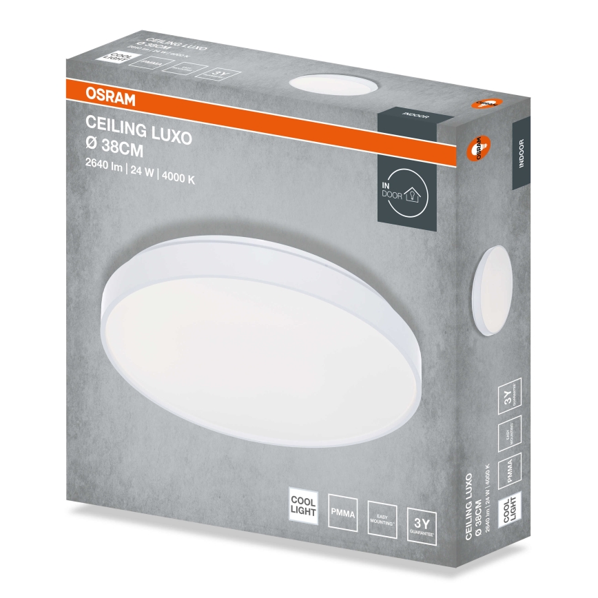 Osram - LED stropné svietidlo CEILING LUXO LED/24W/230V pr. 38 cm biela