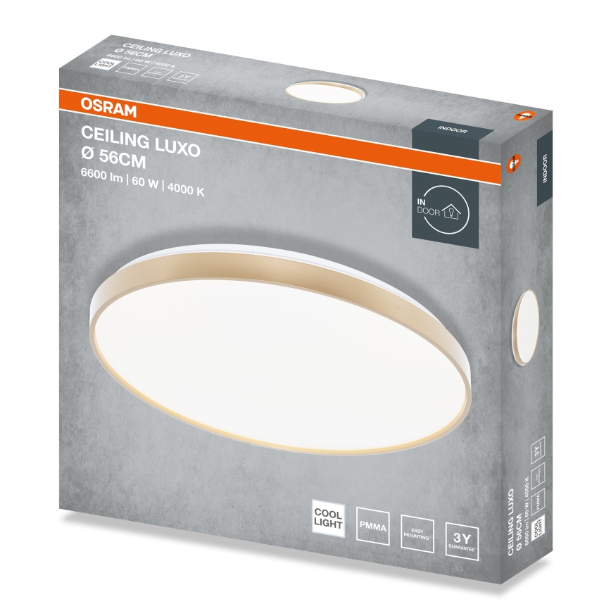 Osram - LED stropné svietidlo CEILING LUXO LED/60W/230V pr. 56 cm zlaté