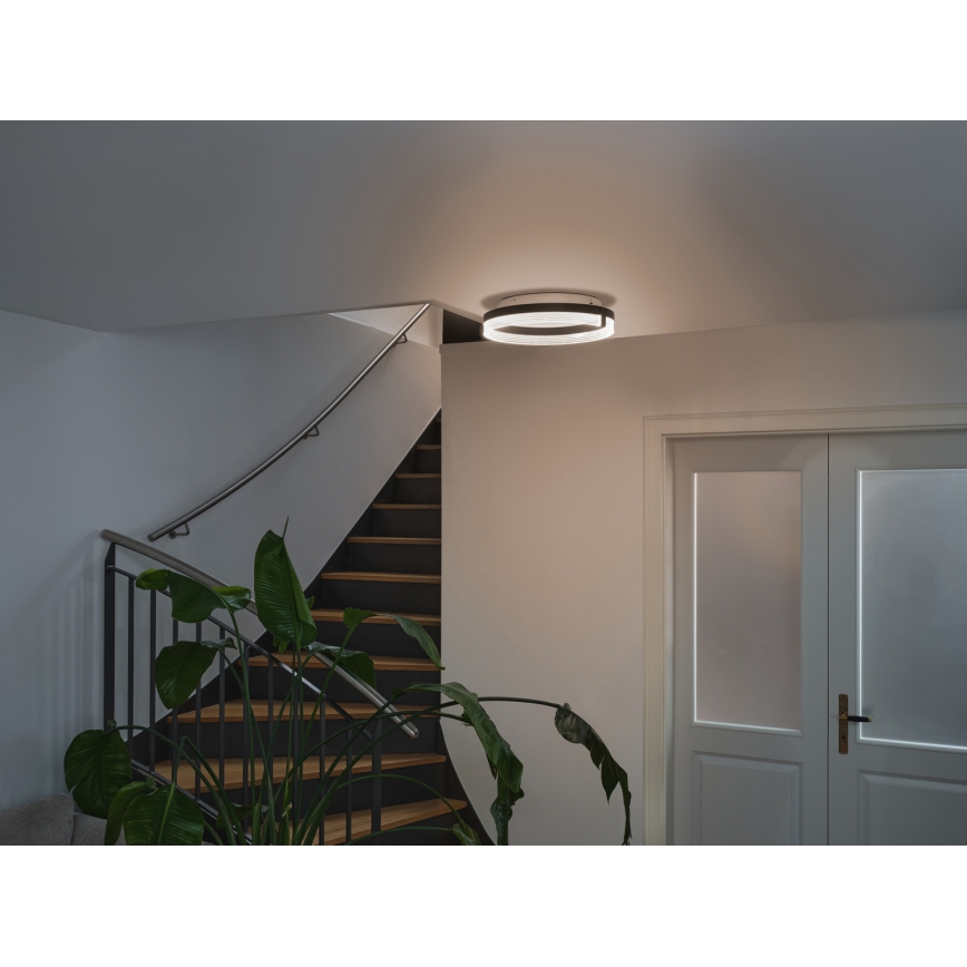 Osram - LED stropné svietidlo DECOR CIRCLE, 25 W, 230 V, voľba teploty svetla 3000/4000/6500 K, priemer 40 cm, čierna/biela