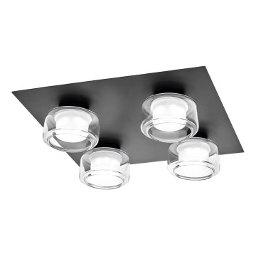 Osram - LED stropné svietidlo do kúpeľne ORBIS FLAME 4xLED/5,5W/230V 3000/4000K IP44 čierne