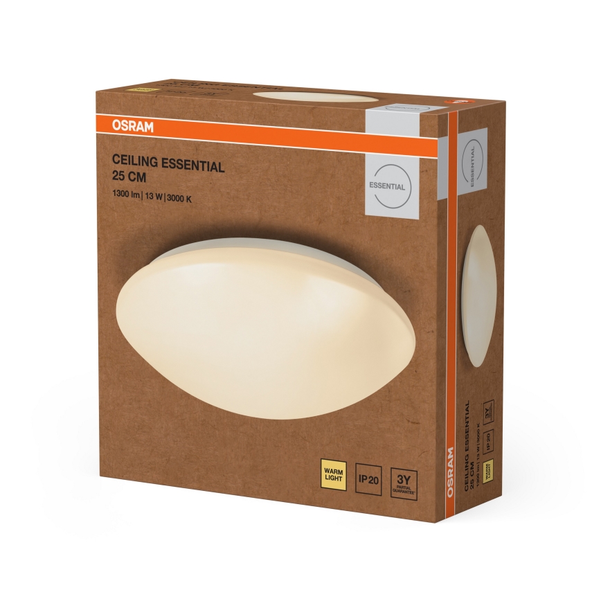 Osram - LED Stropné svietidlo ESSENTIAL LED/13W/230V pr. 25 cm biela