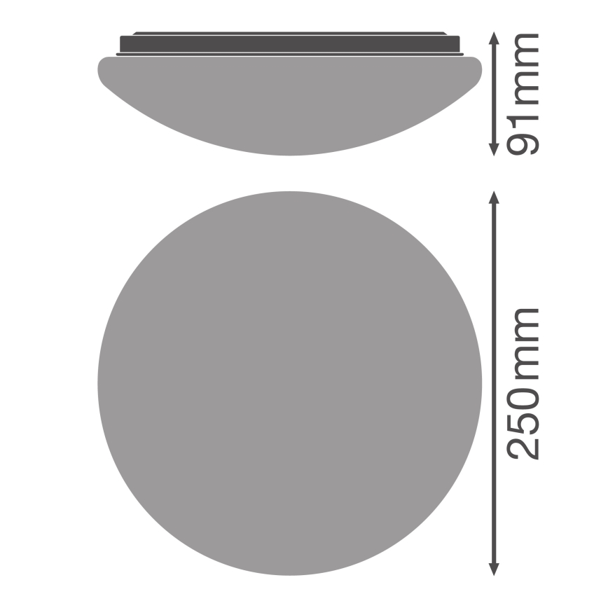 Osram - LED Stropné svietidlo ESSENTIAL LED/13W/230V pr. 25 cm biela