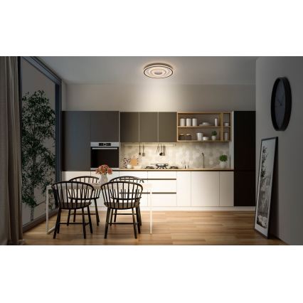 Osram - LED stropné svietidlo ORBIS CRISTALLY LED/50W/230V 2700/4000/6000K pr. 43 cm biela/čierna