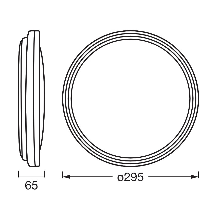 Osram - LED stropné svietidlo ORBIS HELMAN LED/16W/230V priemer 29,5 cm strieborné