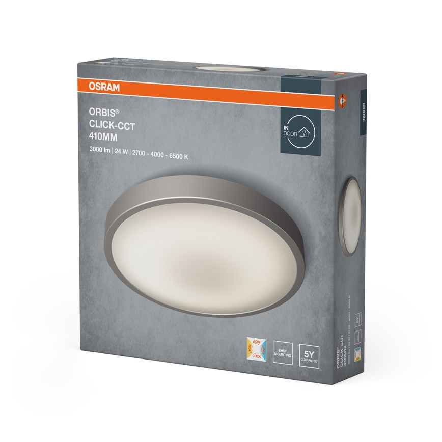 Osram - LED stropné svietidlo ORBIS LED/24W/230V 2700/4000/6500K priemer 41 cm matný chróm