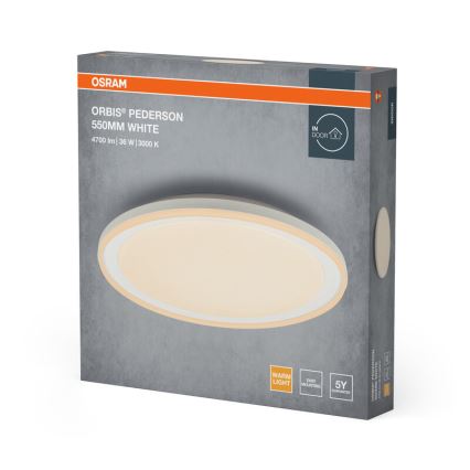 Osram - LED Stropné svietidlo ORBIS PEDERSON LED/36W/230V pr. 55 cm biela