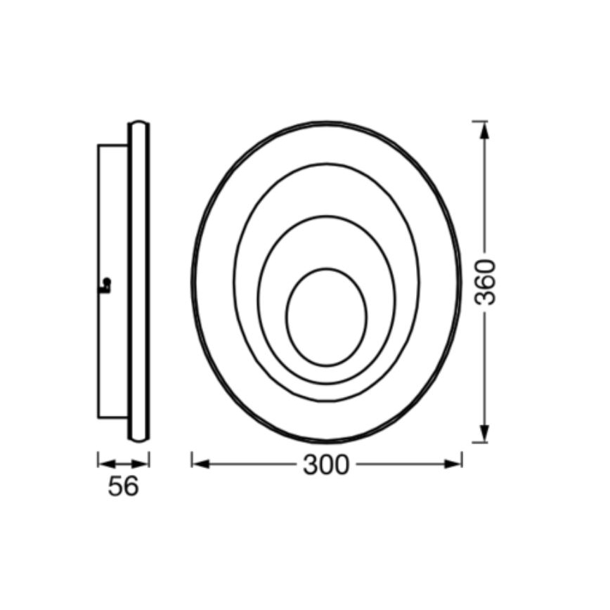 Osram - LED stropné svietidlo ORBIS SPIRAL LED/27W/230V