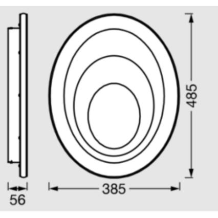 Osram - LED stropné svietidlo ORBIS SPIRAL LED/37W/230V biela