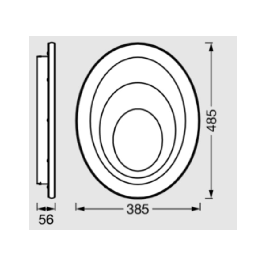 Osram - LED stropné svietidlo ORBIS SPIRAL LED/37W/230V biela