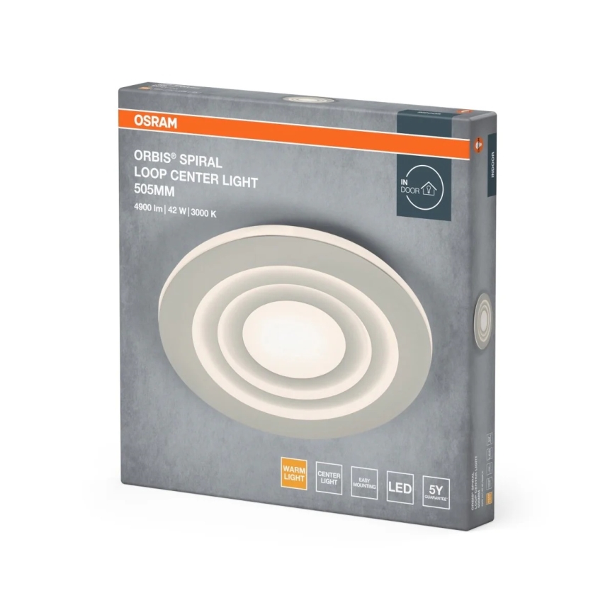 Osram - LED stropné svietidlo ORBIS SPIRAL LED/42W/230V priemer 50,5 cm biele