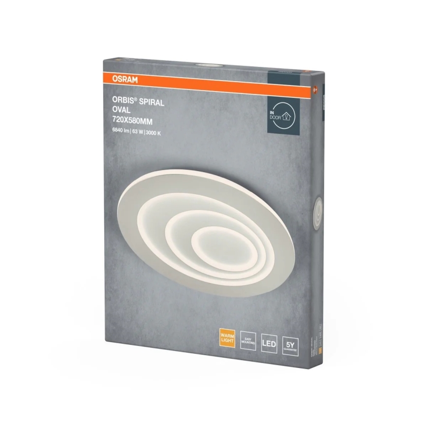 Osram - LED Stropné svietidlo ORBIS SPIRAL LED/63W/230V biela