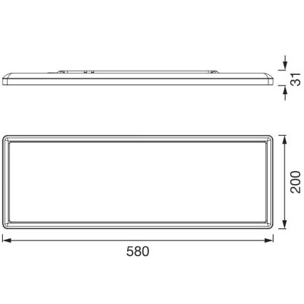 Osram - LED stropné svietidlo PLANON EASYFIX LED/24W/230V 2800/4000/6000K IP54 čierna