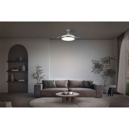 Osram - LED stropné svietidlo s ventilátorom CEILING FAN LED/66W/230V 3000/4000/6500K biele + diaľkové ovládanie