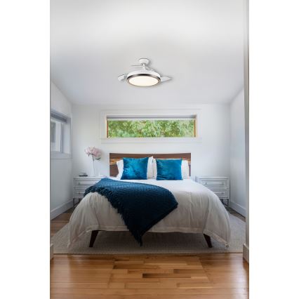 Osram - LED stropné svietidlo s ventilátorom CEILING FAN LED/66W/230V 3000/4000/6500K biele + diaľkové ovládanie