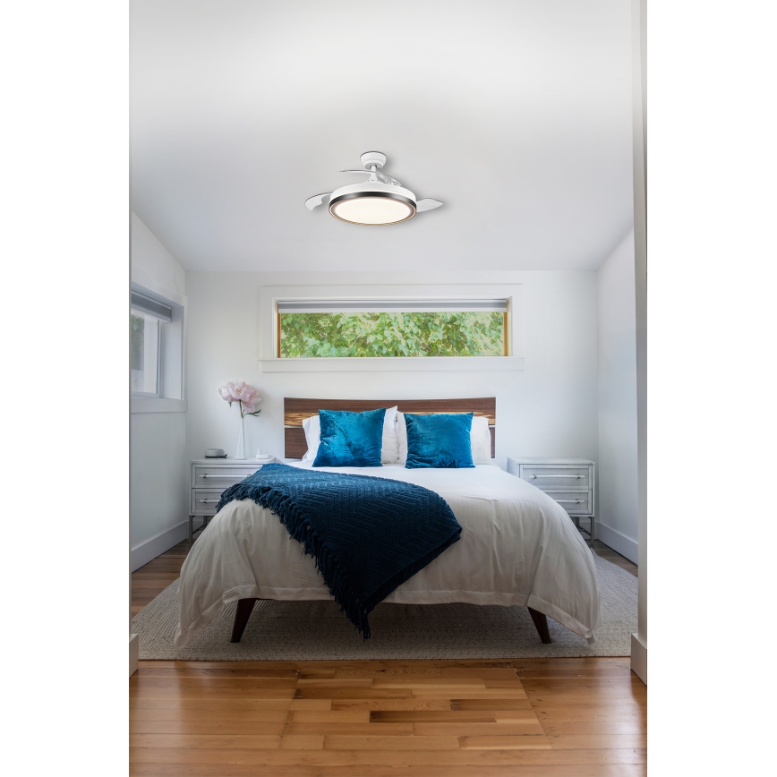 Osram - LED stropné svietidlo s ventilátorom CEILING FAN LED/66W/230V 3000/4000/6500K biele + diaľkové ovládanie