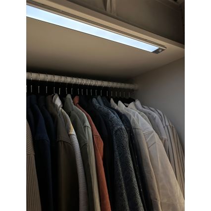 Osram - LED svietidlo pod kuchynskú linku s pohybovým a súmrakovým senzorom LINEAR LED/3,2W/3,7V 500 mAh 3000/4000/6500K 40 cm sivé