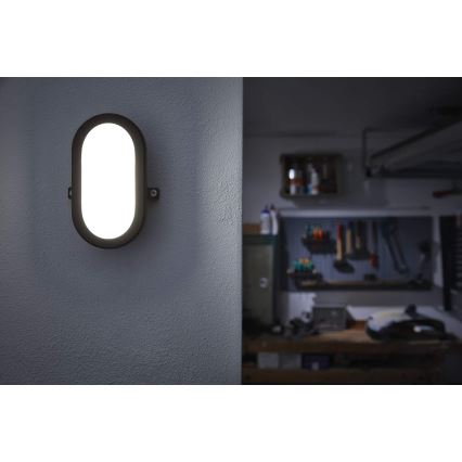 Osram - LED vonkajšie nástenné svietidlo BULKHEAD LED/11W/230V IP54 čierne