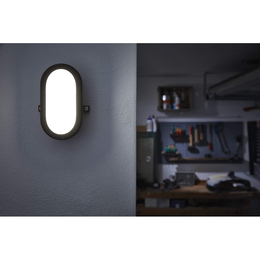 Osram - LED vonkajšie nástenné svietidlo BULKHEAD LED/11W/230V IP54 čierne