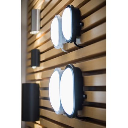 Osram - LED vonkajšie nástenné svietidlo BULKHEAD LED/11W/230V IP54 čierne