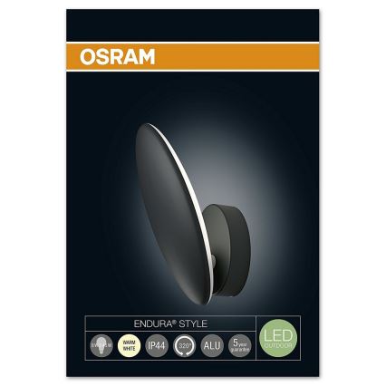 Osram - LED Vonkajšie nástenné svietidlo ENDURA LED/8W /230V IP44 čierna 