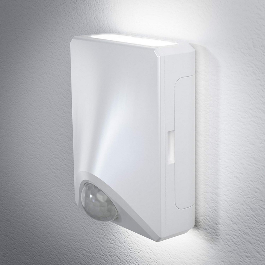 Osram - LED Vonkajšie nástenné svietidlo so senzorom DOORLED LED/0,8/4xAA IP54