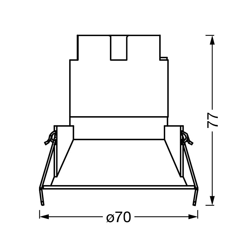 Osram - LED zapustené svietidlo SPOT TWIST LED/5W/230V 3000K pr. 7 cm biela/strieborná