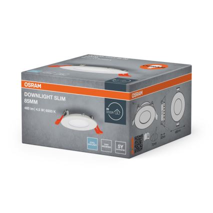Osram - LED zapustené svietidlo SLIM LED/4,5W/230V 6500K