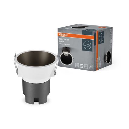 Osram - LED podhľadové svietidlo SPOT TWIST LED/10W/230V 4000K pr. 9,3 cm biela/čierna