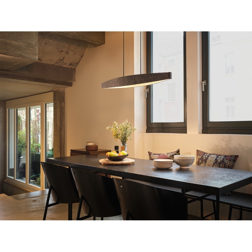 Osram - LED závesný luster na lanku DECOR FLAT LED/23W/230V, sivý