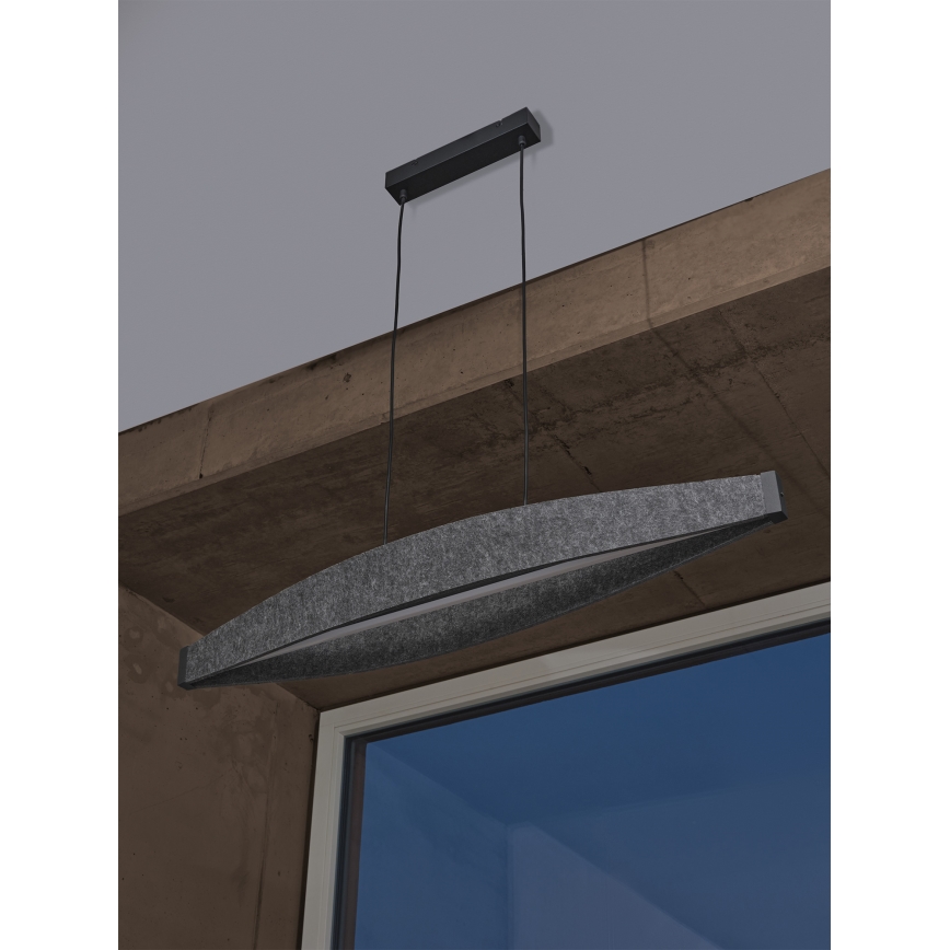 Osram - LED závesný luster na lanku DECOR FLAT LED/23W/230V, sivý