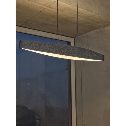Osram - LED závesný luster na lanku DECOR FLAT LED/23W/230V, sivý