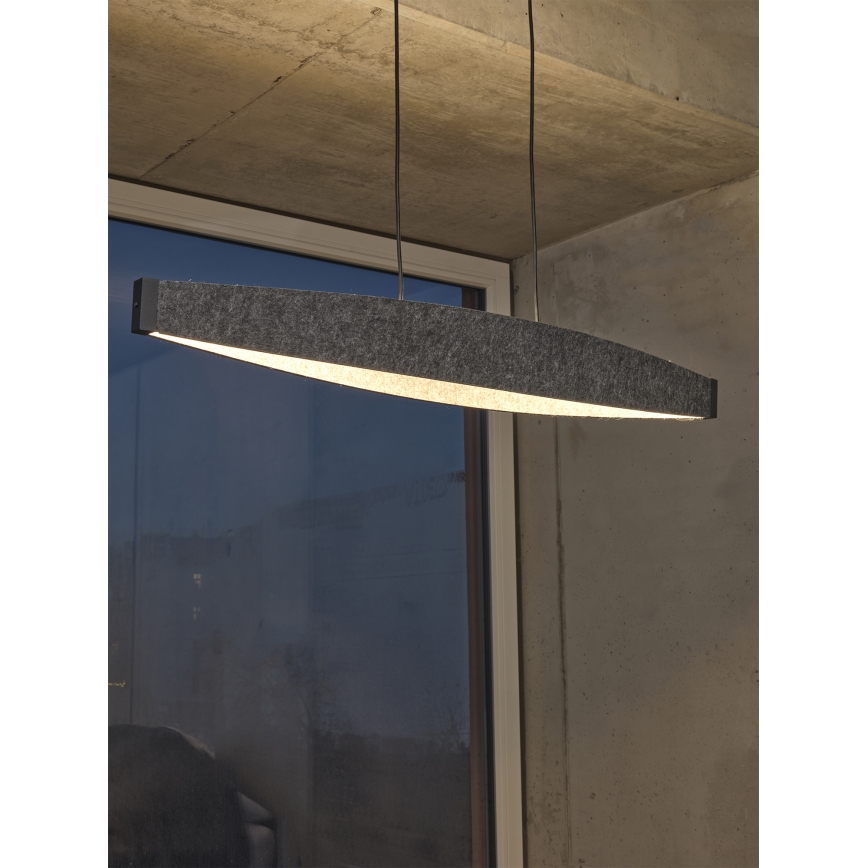 Osram - LED závesný luster na lanku DECOR FLAT LED/23W/230V, sivý