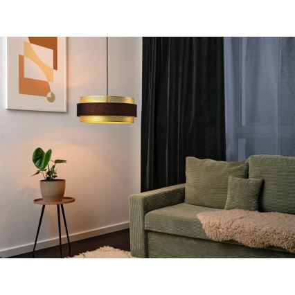 Osram - Luster na lanku DECOR HORNET 3xE27/10W/230V pr. 50 cm čierna/zlatá