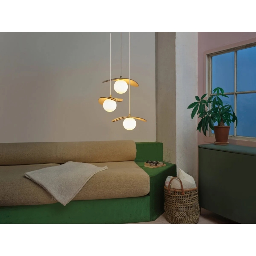 Osram - Luster na lanku DECOR PEARL 3xG9/5W/230V béžový