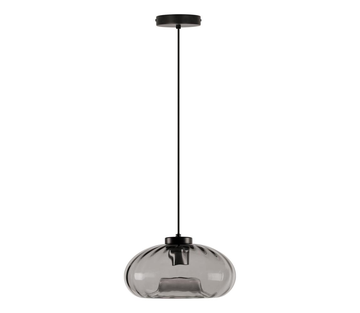 Osram - Luster na lanku DECOR SMOKE 1xE27/12W/230V Ø 28 cm čierna/dymovo sivá 4058075850002