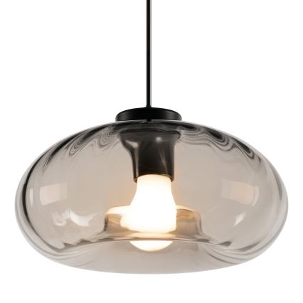 Osram - Luster na lanku DECOR SMOKE 1xE27/12W/230V Ø 28 cm čierna/dymovo sivá