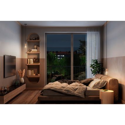 Osram - Napájací kábel PENDULUM CYLINDER 1xE27/15W/230V drevo